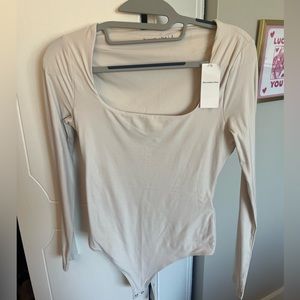 Abercrombie Bodysuit Beige/Nude